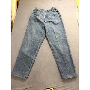 Vintage Eddie Bauer Womens Mom Jeans High Waisted Tapered Leg Denim Blue Size 14